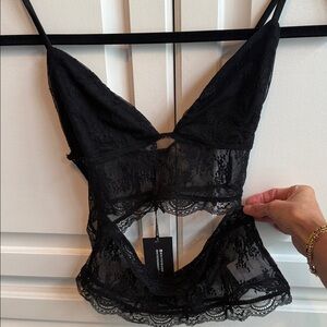 Elegant Black Lace Lingerie Set